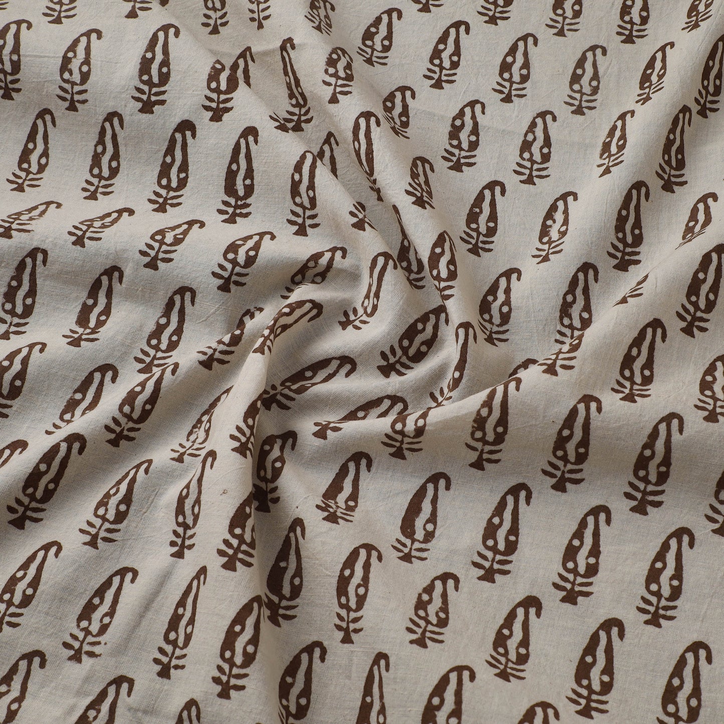 Bagh Hand Block Print Natural Dyed Cotton Fabric 02