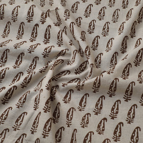 Bagh Hand Block Print Natural Dyed Cotton Fabric 02