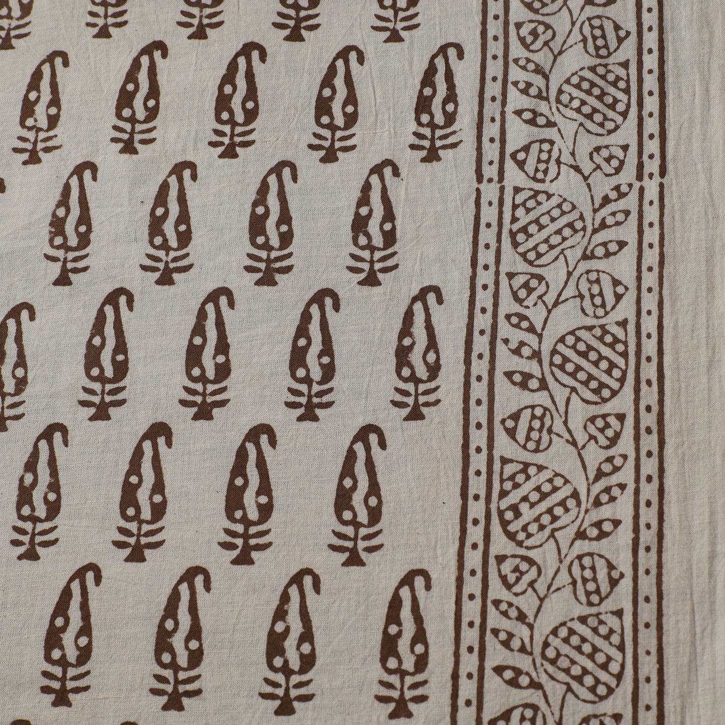Bagh Hand Block Print Natural Dyed Cotton Fabric 02