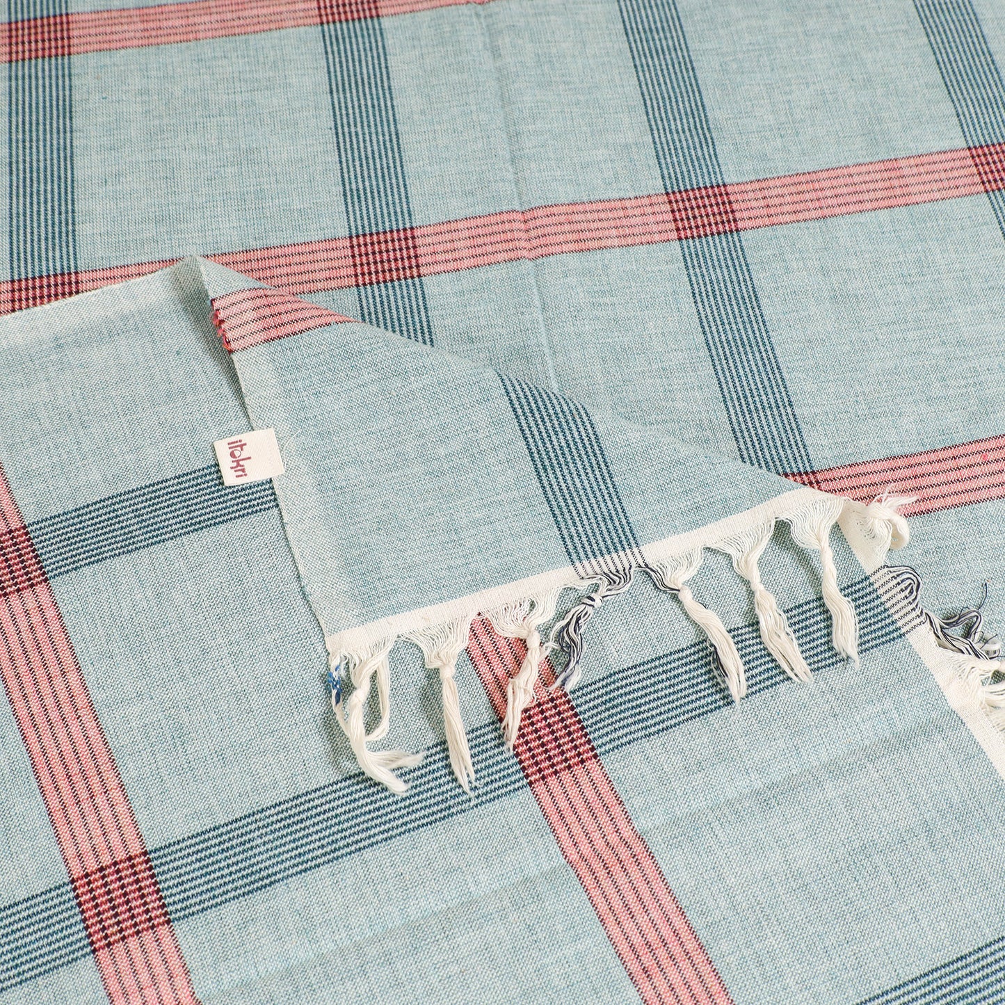 Handloom Cotton Single Bedsheet (90 x 60 in) 284