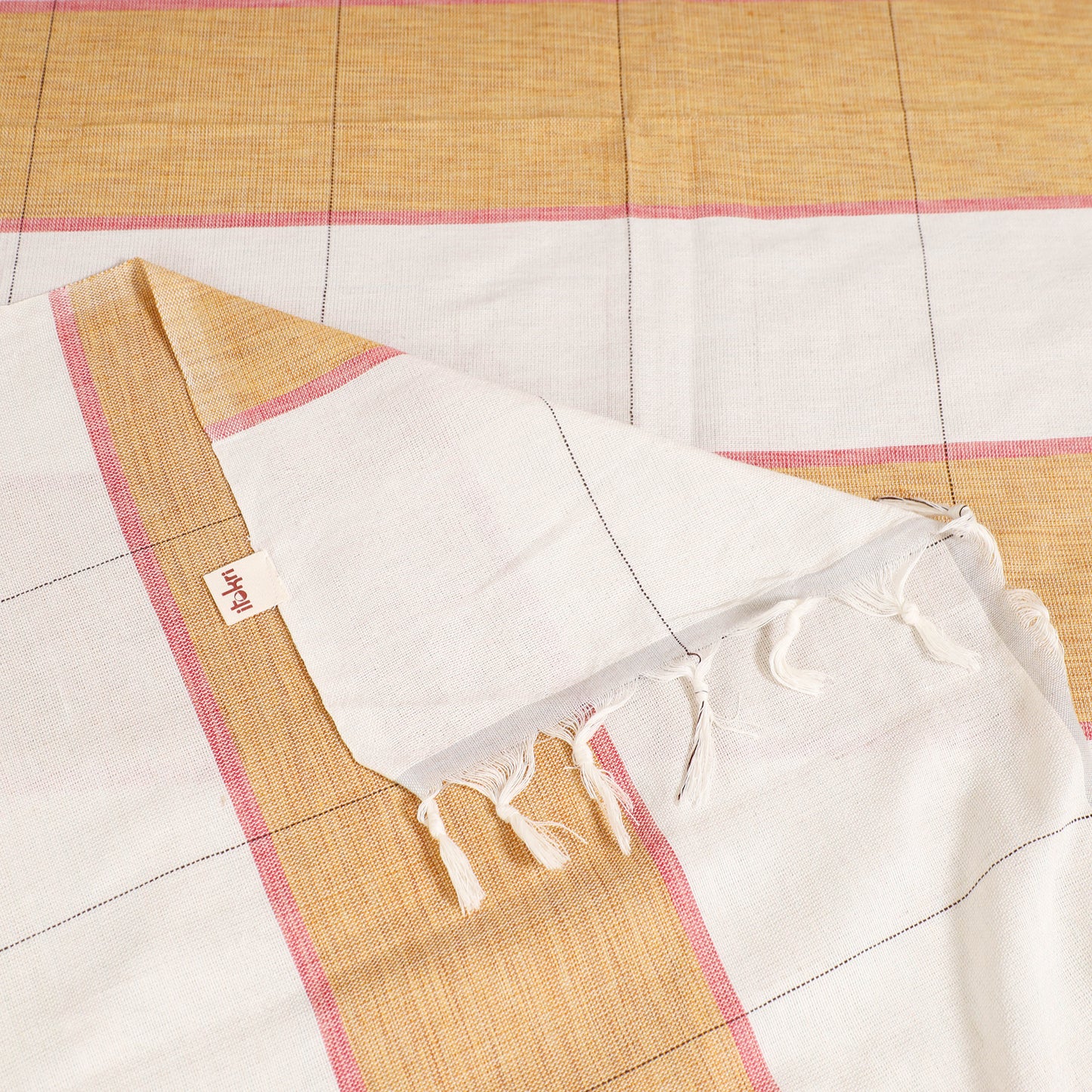 Handloom Cotton Single Bedsheet (90 x 60 in) 285