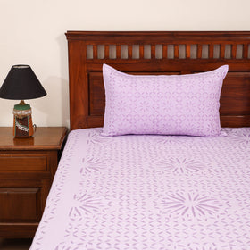 Barmer Applique Cutwork Cotton Double Bedsheet Set (108 x 90 in) 01