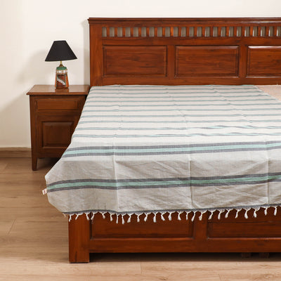 Handloom Cotton Single Bedsheet (90 x 60 in) 287