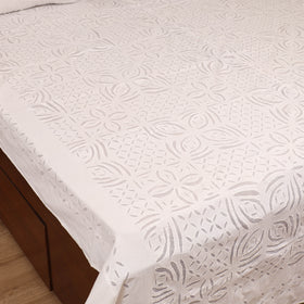 Barmer Applique Cutwork Cotton Double Bedsheet Set (108 x 90 in) 02