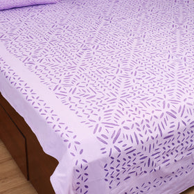 Barmer Applique Cutwork Cotton Double Bedsheet Set (108 x 90 in) 03