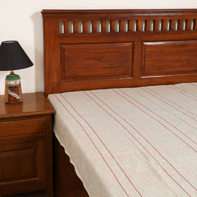 Handloom Cotton Single Bedsheet (90 x 60 in) 289