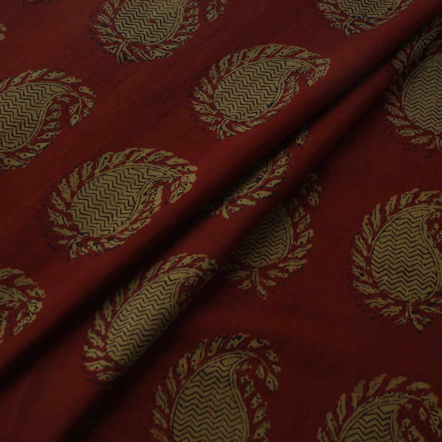 Bagh Hand Block Print Natural Dyed Cotton Fabric 10