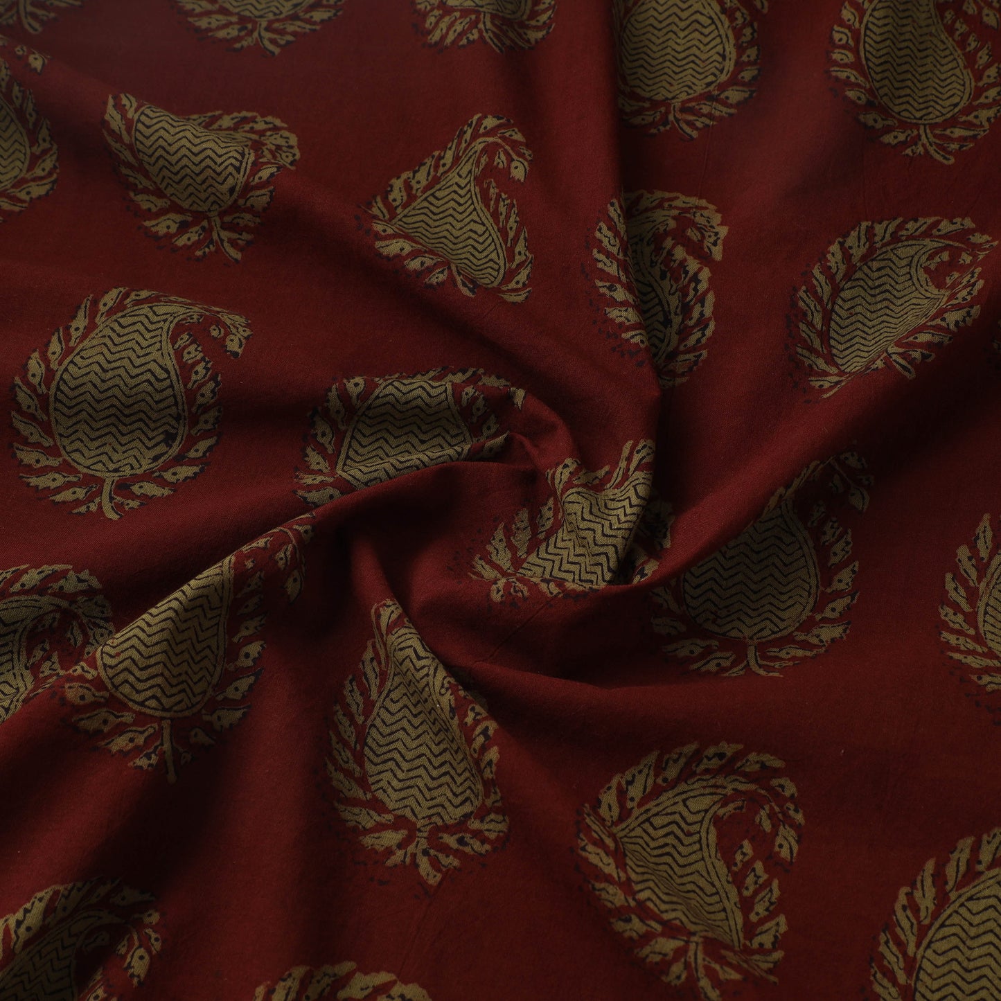 Bagh Hand Block Print Natural Dyed Cotton Fabric 10