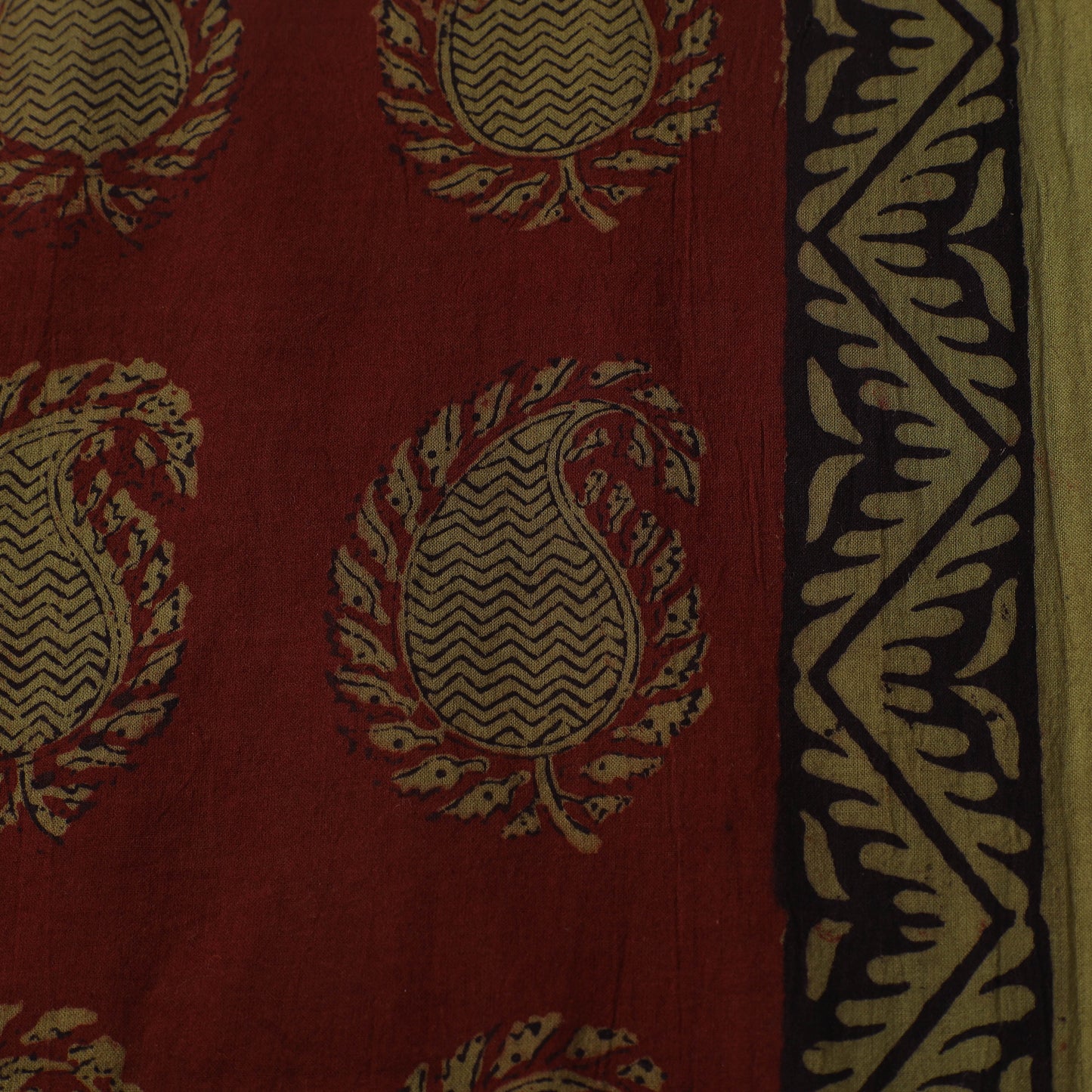 Bagh Hand Block Print Natural Dyed Cotton Fabric 10