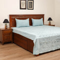 Barmer Applique Cutwork Cotton Double Bedsheet Set (108 x 90 in) 05