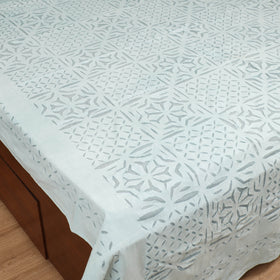 Barmer Applique Cutwork Cotton Double Bedsheet Set (108 x 90 in) 05