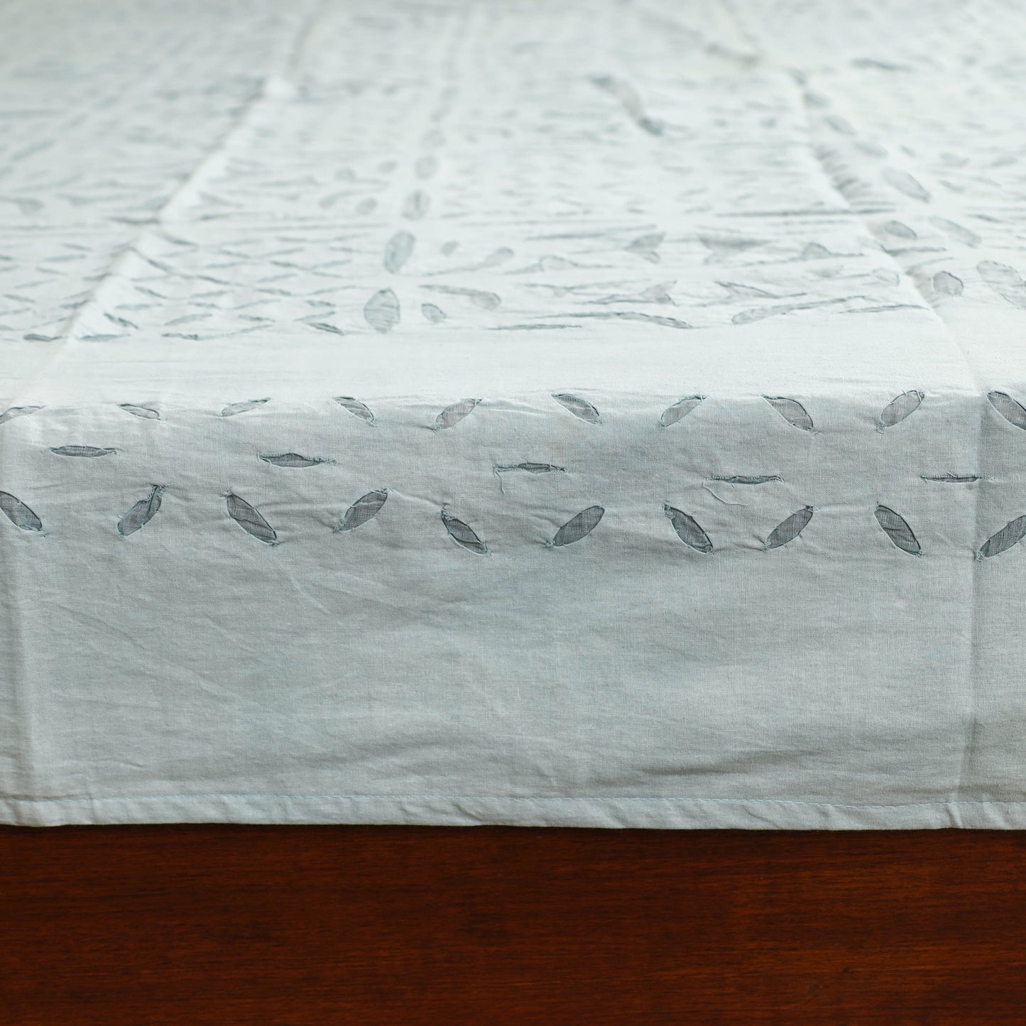 Barmer Applique Cutwork Cotton Double Bedsheet Set (108 x 90 in) 05
