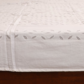 Barmer Applique Cutwork Cotton Double Bedsheet Set (108 x 90 in) 06