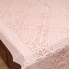 Barmer Applique Cutwork Cotton Double Bedsheet Set (108 x 90 in) 07