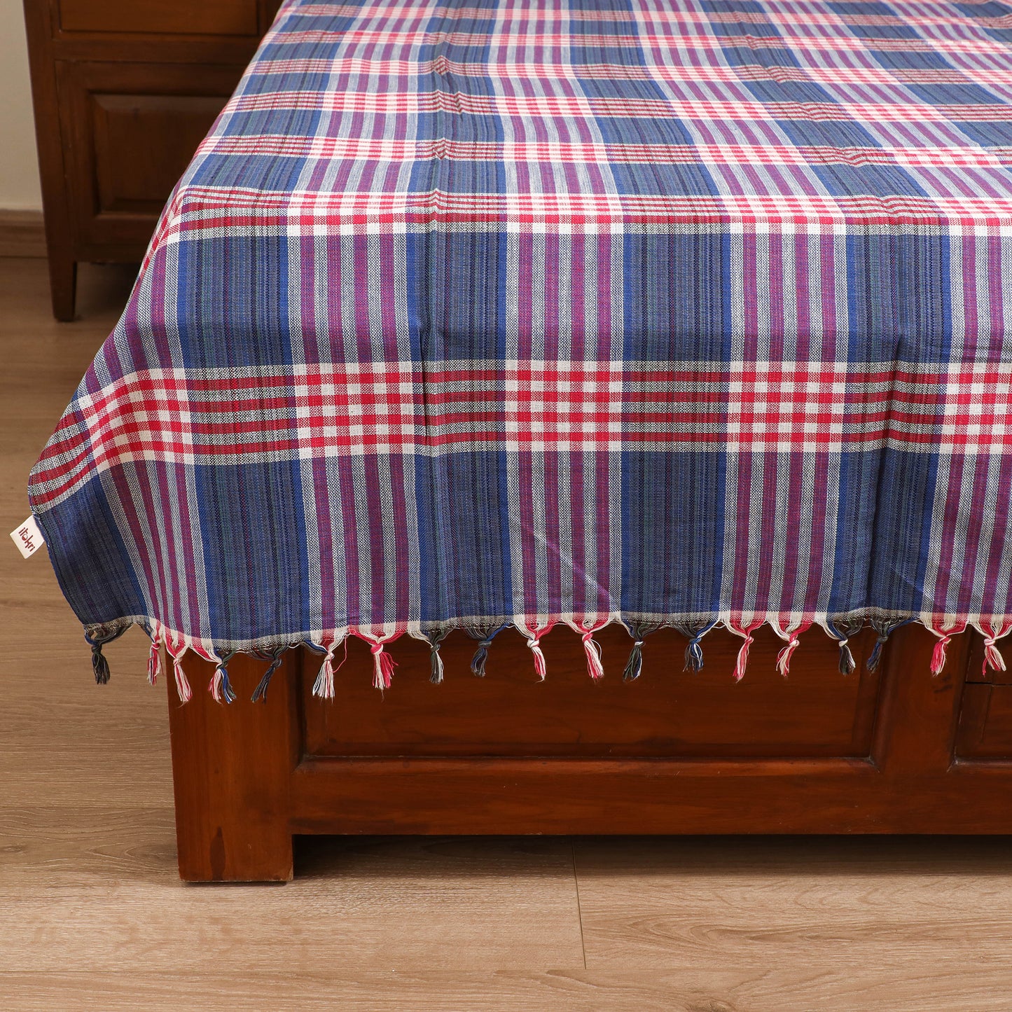 Handloom Cotton Single Bedsheet (90 x 60 in) 291