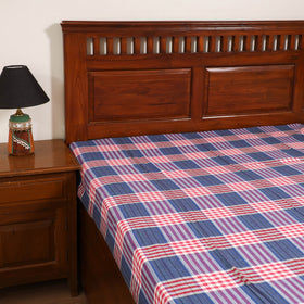 Handloom Cotton Single Bedsheet (90 x 60 in) 291