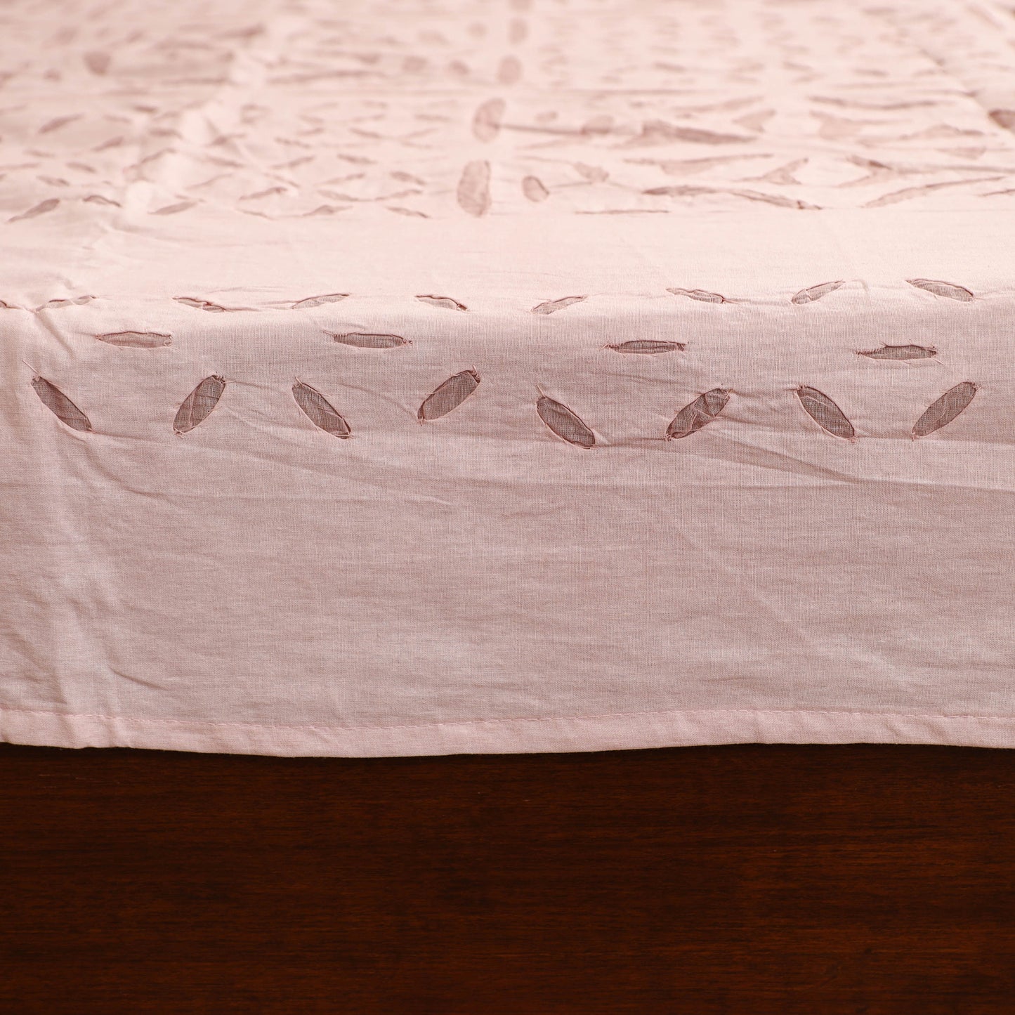 Barmer Applique Cutwork Cotton Double Bedsheet Set (108 x 90 in) 07