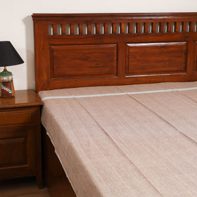 Handloom Cotton Single Bedsheet (90 x 60 in) 292