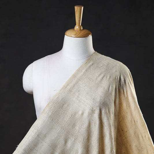 Bengal Kantha Work Tussar Silk Fabric