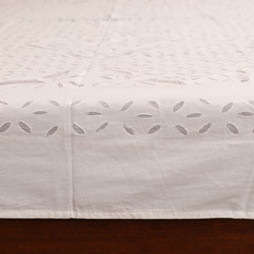 Barmer Applique Cutwork Cotton Double Bedsheet Set (108 x 90 in) 09