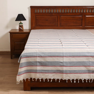 Handloom Cotton Single Bedsheet (90 x 60 in) 293
