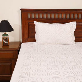 Barmer Applique Cutwork Cotton Double Bedsheet Set (108 x 90 in) 10