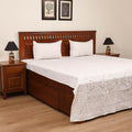 Barmer Applique Cutwork Cotton Double Bedsheet Set (108 x 90 in) 11