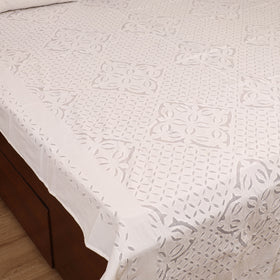 Barmer Applique Cutwork Cotton Double Bedsheet Set (108 x 90 in) 11