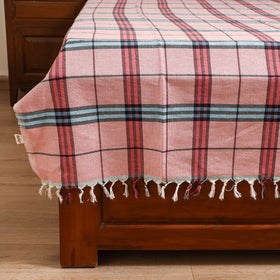 Handloom Cotton Single Bedsheet (90 x 60 in) 294