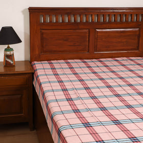 Handloom Cotton Single Bedsheet (90 x 60 in) 294