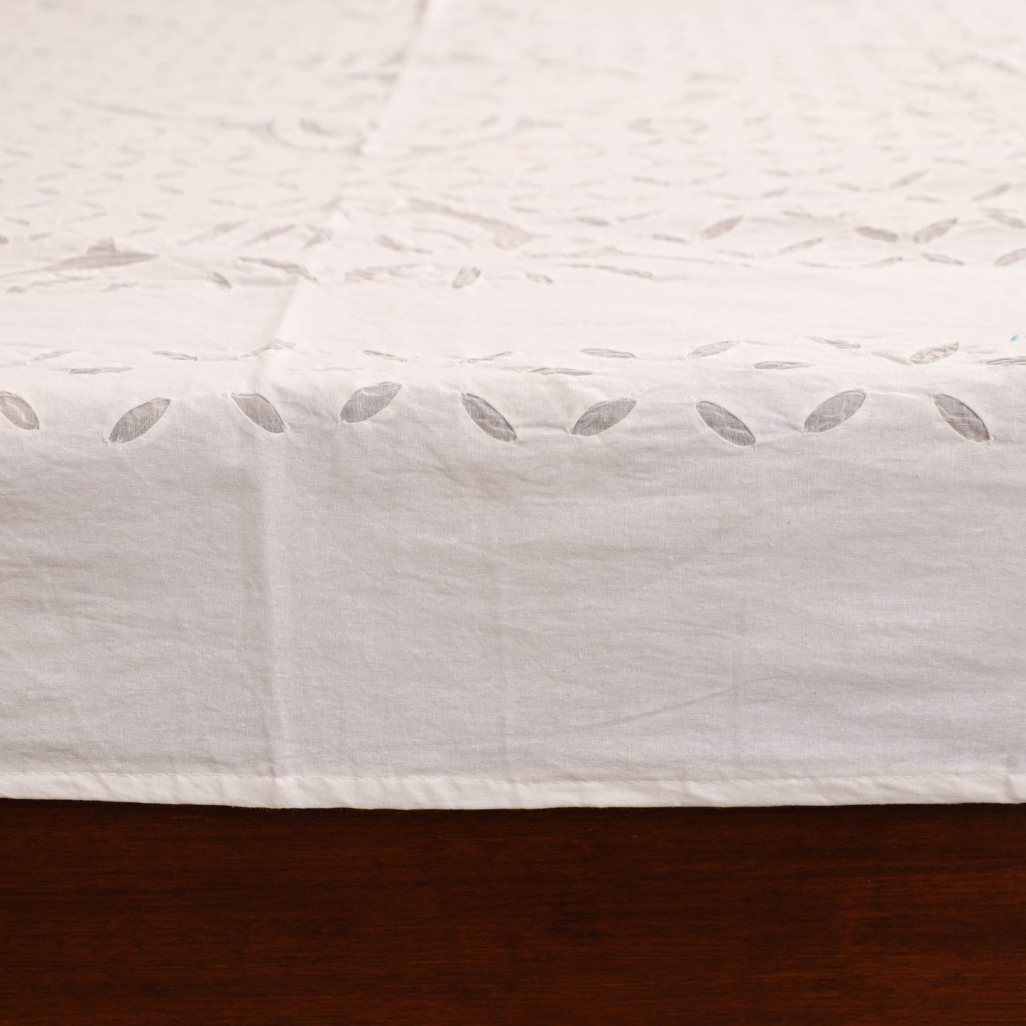Barmer Applique Cutwork Cotton Double Bedsheet Set (108 x 90 in) 11