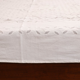 Barmer Applique Cutwork Cotton Double Bedsheet Set (108 x 90 in) 11