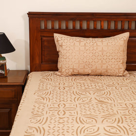 Barmer Applique Cutwork Cotton Double Bedsheet Set (108 x 90 in) 12