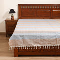 Handloom Cotton Single Bedsheet (90 x 60 in) 296