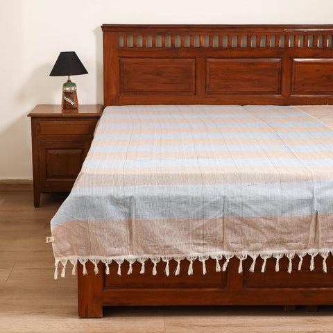 Handloom Cotton Single Bedsheet (90 x 60 in) 296