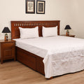 Barmer Applique Cutwork Cotton Double Bedsheet Set (108 x 90 in) 13