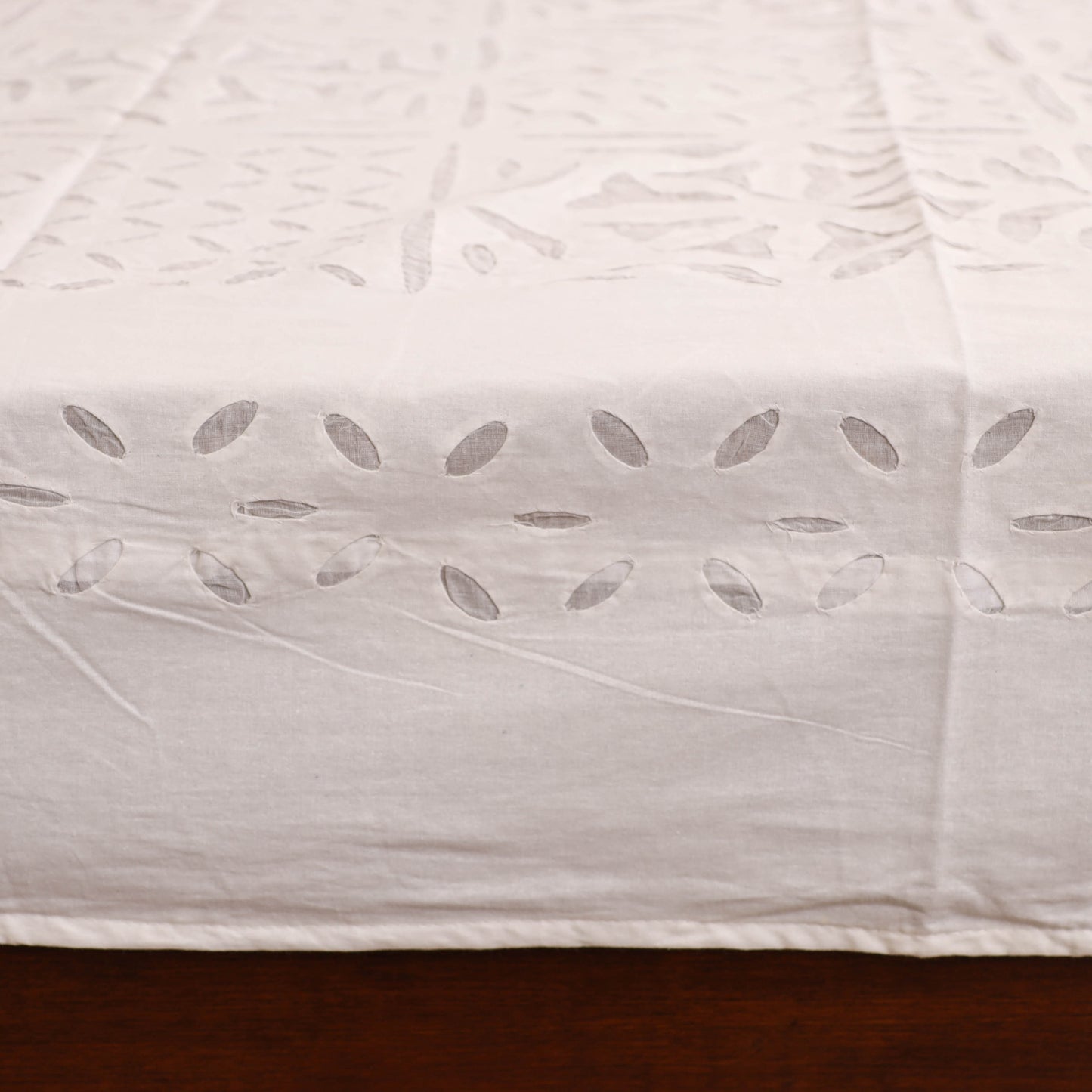 Barmer Applique Cutwork Cotton Double Bedsheet Set (108 x 90 in) 13