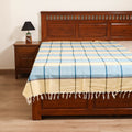 Handloom Cotton Single Bedsheet (90 x 60 in) 297