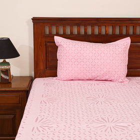 Barmer Applique Cutwork Cotton Double Bedsheet Set (108 x 90 in) 14