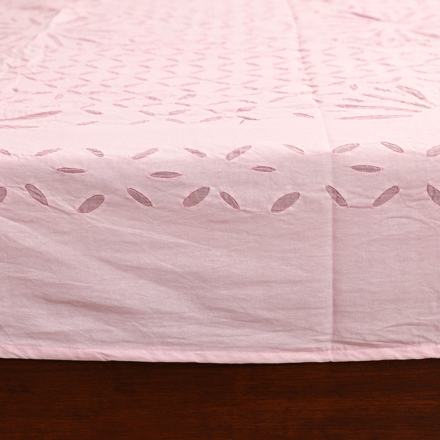 Barmer Applique Cutwork Cotton Double Bedsheet Set (108 x 90 in) 14