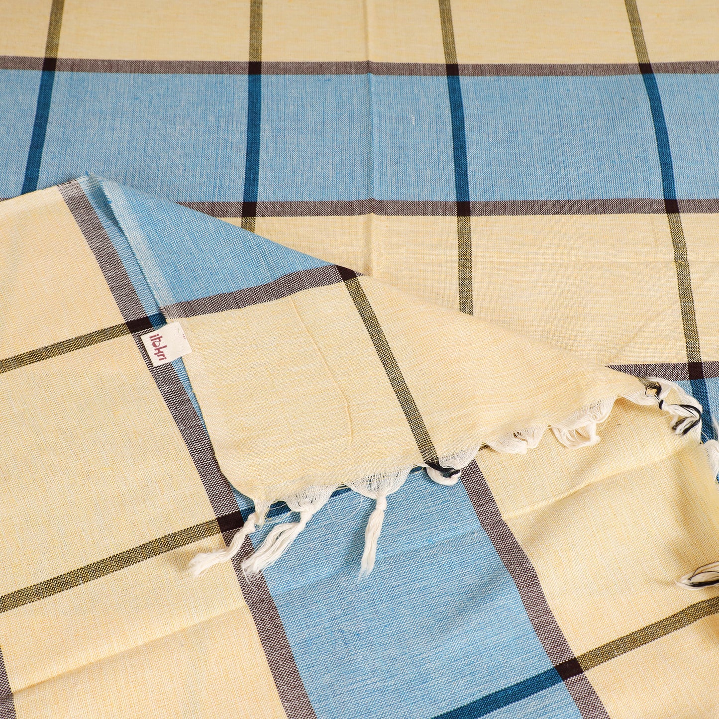 Handloom Cotton Single Bedsheet (90 x 60 in) 297