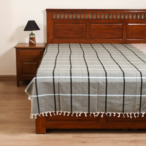 Handloom Cotton Single Bedsheet (90 x 60 in) 298