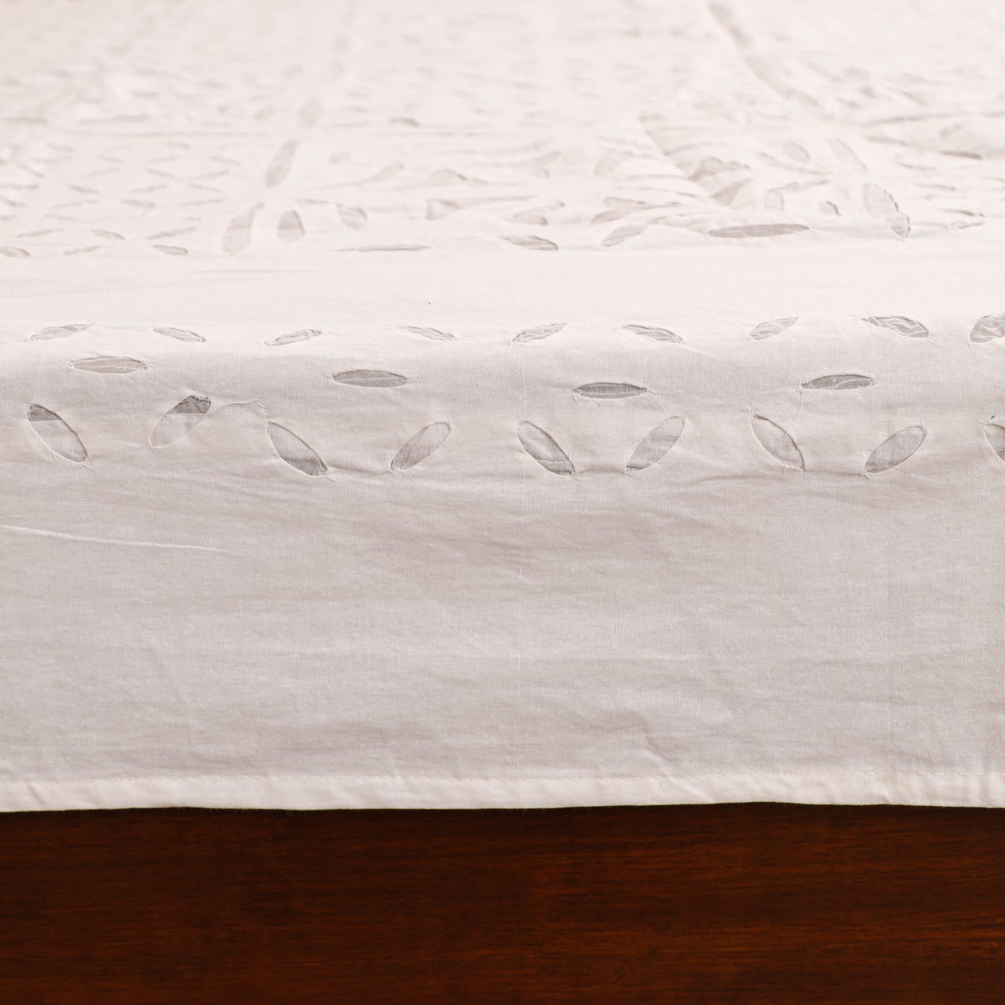 Barmer Applique Cutwork Cotton Double Bedsheet Set (108 x 90 in) 16