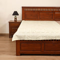 Barmer Applique Cutwork Cotton Single Bedsheet (90 x 60 in) 18