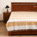 Handloom Cotton Single Bedsheet (90 x 60 in) 300