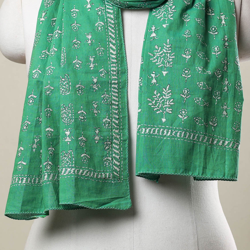 Kantha Stitch Stole