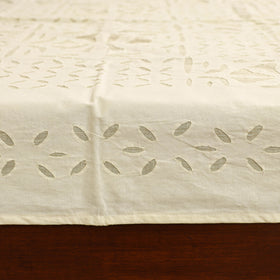 Barmer Applique Cutwork Cotton Single Bedsheet (90 x 60 in) 18