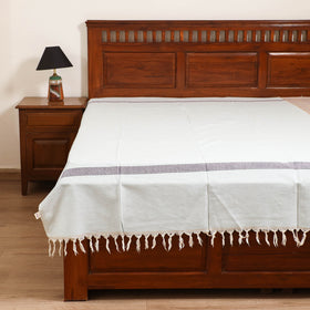 Handloom Cotton Single Bedsheet (90 x 60 in) 301
