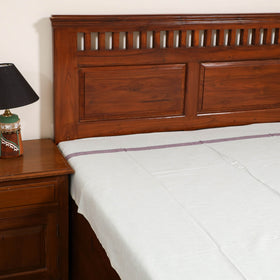 Handloom Cotton Single Bedsheet (90 x 60 in) 301