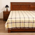Handloom Cotton Single Bedsheet (90 x 60 in) 302